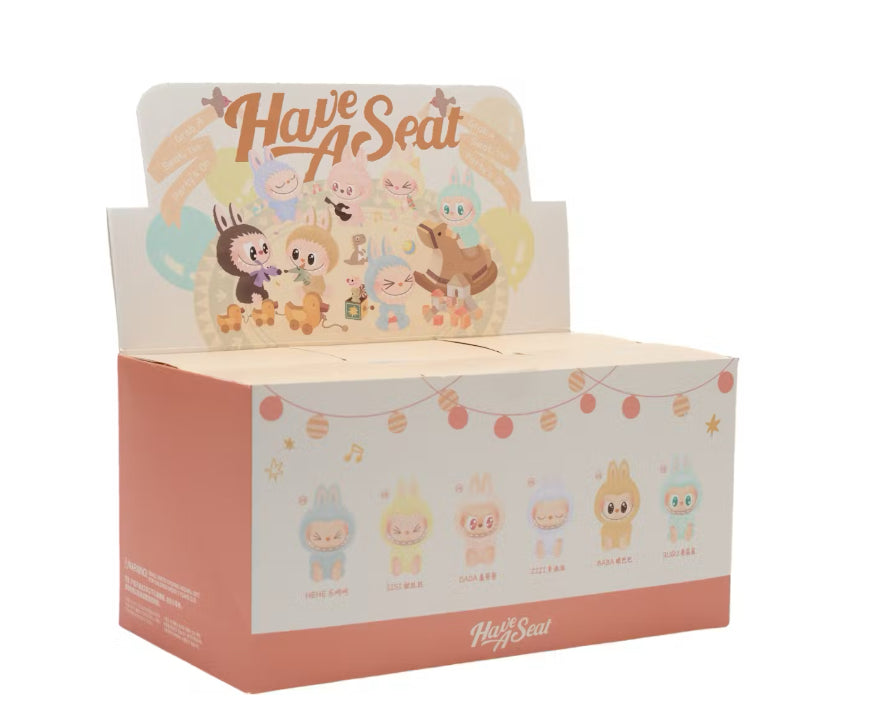 Pop Mart Labubu The Monsters ‘Have A Seat’ Vinyl Plush Pendant Full Sealed Case