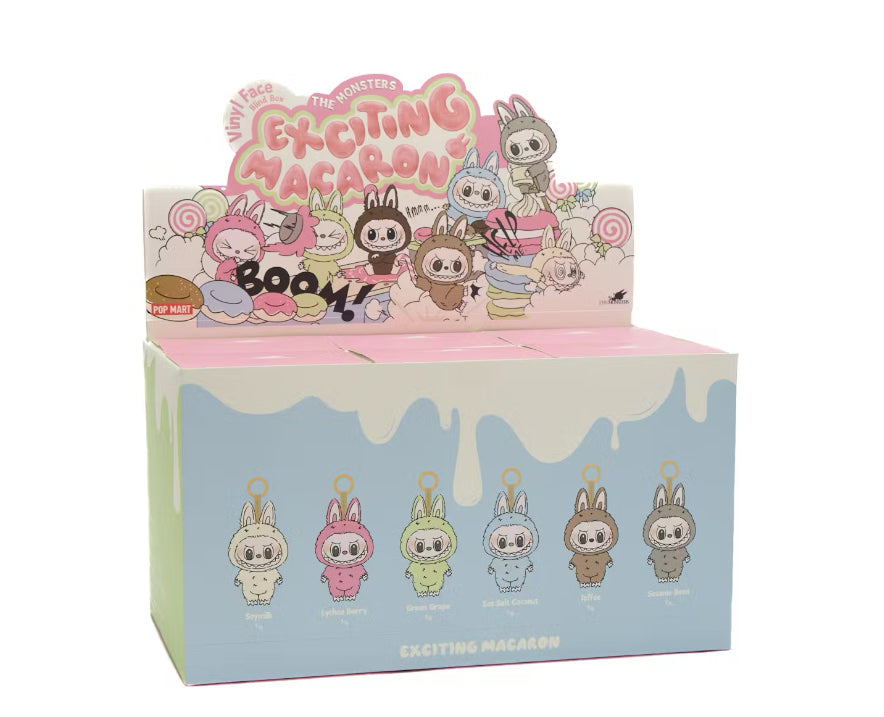 Pop Mart Labubu The Monsters ‘Exciting Macaron’ Vinyl Plush Pendant Full Sealed Case