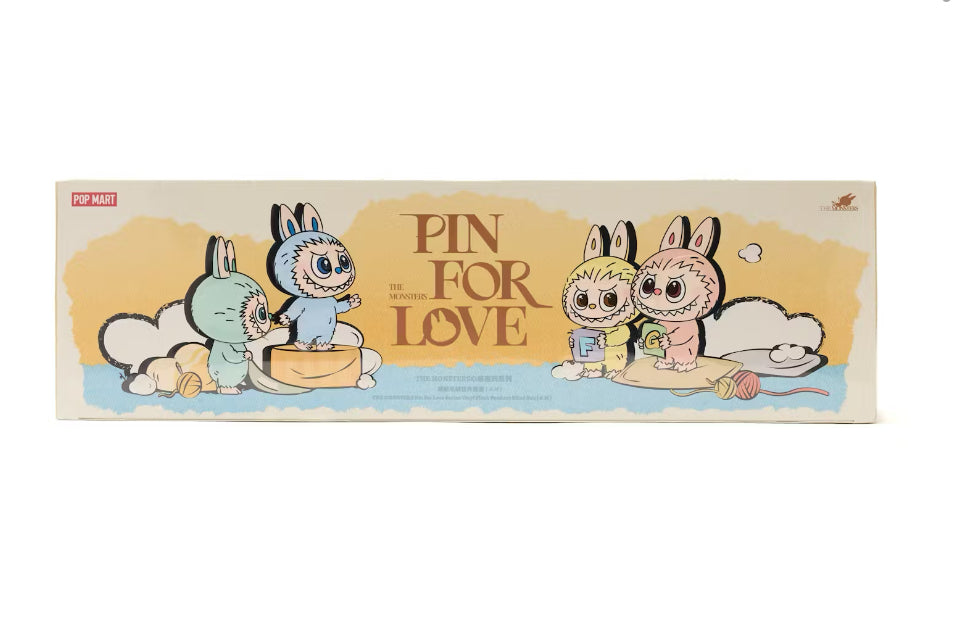 Pop Mart Labubu The Monsters ‘PIN FOR LOVE (A-M)’ Vinyl Plush Pendant Full Sealed Case